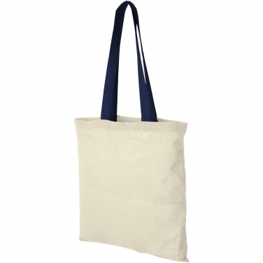 Logo trade promotional giveaways image of: Nevada 100 g/m² cotton tote bag coloured handles 7L